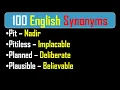 100 Synonyms For All Competitive Exams GRE Advance Vocabulary Ppsc KPpsc NTS ETEA SSC
