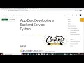 App Dev Developing a Backend Service Python Qwiklabs Solution