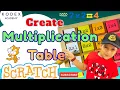 How to Create Multiplication Table in Scratch Multiplication Table Generator Scratch Math Game
