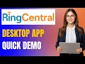 RingCentral Desktop App Quick Demo Call Handling Voice SMS Fax Capabilities