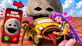 ANGRY MOON Calls Rumi… But She’s With CAR EATER! 😱 | Garry’s Mod