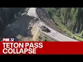 Teton Pass in Wyoming collapses in mudslide