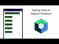 Jetpack Compose - Styling Texts