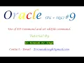 Oracle 9 use of Ed and set editfile command how to re use previous command with editing