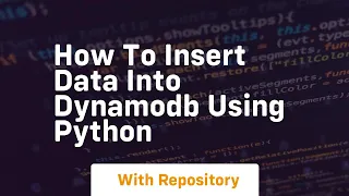 how to insert data into dynamodb using python
