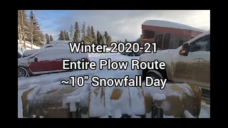 Entire Snow Plow Route 2021 8x