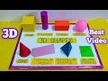 working model 3D shapes model for school project Cylinder Cube Cuboid Sphere Cone Prism