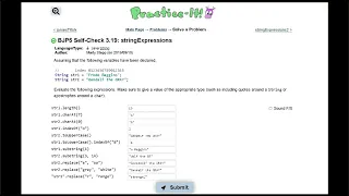 Java Practice It 3 19 stringExpressions String basics