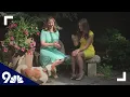 Meteorologist Danielle Grant brings a four-legged friend into the 9NEWS backyard