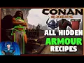 ALL HIDDEN ARMOUR RECIPES HOW TO MAKE THEM Conan Exiles Isle Of Siptah