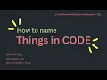 Naming Things in Code