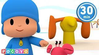 🦀 Who Is This Funny CRAB? 🏝️ Pocoyo's BEACH DAY with PATO!  | POCOYO ENGLISH | Cartoons for kids