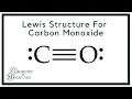 Lewis Structure for CO Carbon Monoxide