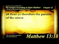 The Gospel of Matthew Chapter 13 - Bible Book 40