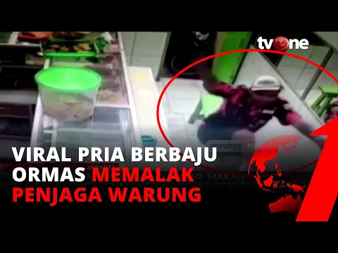 Pakai Atribut Ormas & Bawa Sajam, Seorang Pemuda Memalak di Warung Makan | tvOne