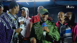 Chairman Stephen Letoo Performs His Song At Naivasha During Paulo Siria Night 