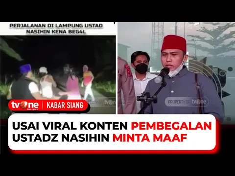 Viral Video Rekayasa Pembegalan, Ustadz Nasihin Minta Maaf