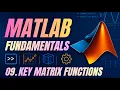 MATLAB - Common Matrix Functions size length sum mean max min