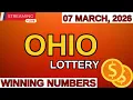 Ohio Midday Lottery Results For - 07 Mar 2026