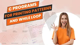 Basic C Programming Part 5 Pattern Printing Using For Loop While Loop Programs