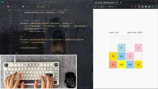 ASMR Programming - JavaScript 2048 Game