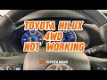 Toyota Hilux 2016 4WD not working P17A0 automatic disconnecting differential motor control circuit