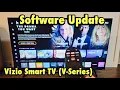 Vizio smart TV V-Series How to Update Software