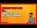 Learning Python Book Summary - Authored by Mark Lutz