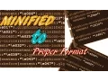 Normalize minified using chrome dev tools