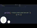 Python coding learn with me bite 3