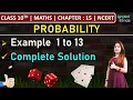 Class 10th Maths Chapter 15 Example 1 to 13 Probability NCERT