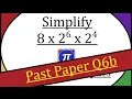 Simplify 8 2 x 2 6 x 2 4