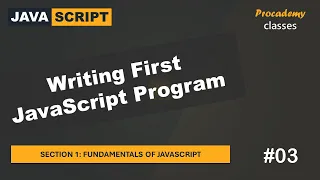 Writing First JavaScript Program Fundamentals of JavaScript A Complete JavaScript Course