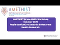 AMETHIST Penn October 2025 MMRL Workshop - Rapid Qualitative Analysis in Maternal Health Research