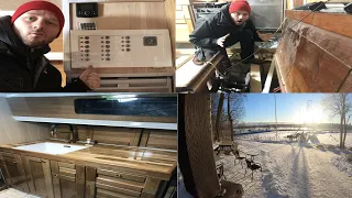 Snowbird Ep 24 DIY Boat Refit installing water faucet, floor framing and more Hallberg Rassy Rasmus