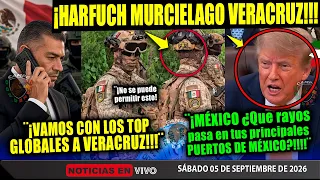 SÁBADAZO! HARFUCH MURCIELAGOS A VERACRUZ ¡TRUMP QUE PASA CON LOS PUERTOS!!! SHEINBAUM CAMPECHANEANDO