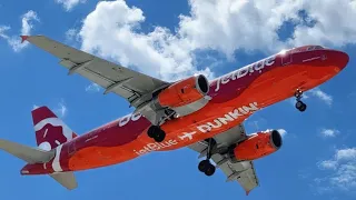 JetBlue Dunkin Livery Airbus A320-232 Landing Las Vegas LAS N643JB