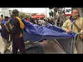 Migrant caravan awoke near border crossing facility in Tijuana