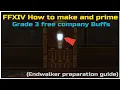 FFXIV How to make and prime Grade 3 free company Buffs Endwalker preparation
