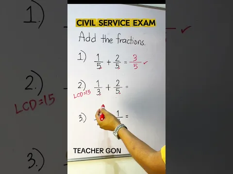 CSE REVIEW - FRACTIONS BY TEACHER GON #teachergon #CSEAUGUST2026