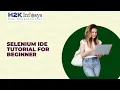Selenium IDE Tutorial For Beginner Selenium Online Training Free Demo Class Selenium Webdriver