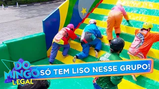 "Tô Liso" tem a escada mais escorregadia de todos os tempos! | Domingo Legal (30/08/26)