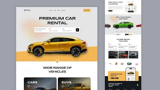 Build A Responsive Premium Car Rental Website Using HTML CSS JavaScript