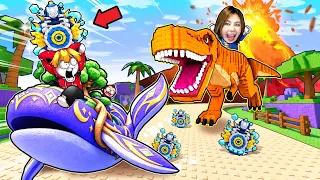 ขี่สัตว์แย่งไข่หายากกับเพื่อน สถานะสัตว์ขี่ติดไฟ | Steal An Egg Roblox