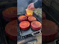 MASSIVE Smoked Fried Bologna Sandwich Over The Fire Cooking by Derek Wolf