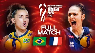 Brazil 🇧🇷 vs. France 🇫🇷 | Full Match | World Championships 2025 - Women