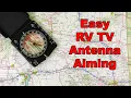 Easy Way to Aim RV TV Antenna with Map and Compass