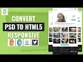 PSD to HTML with bootstrap 4 Responsive