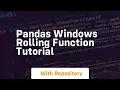 pandas windows rolling function tutorial