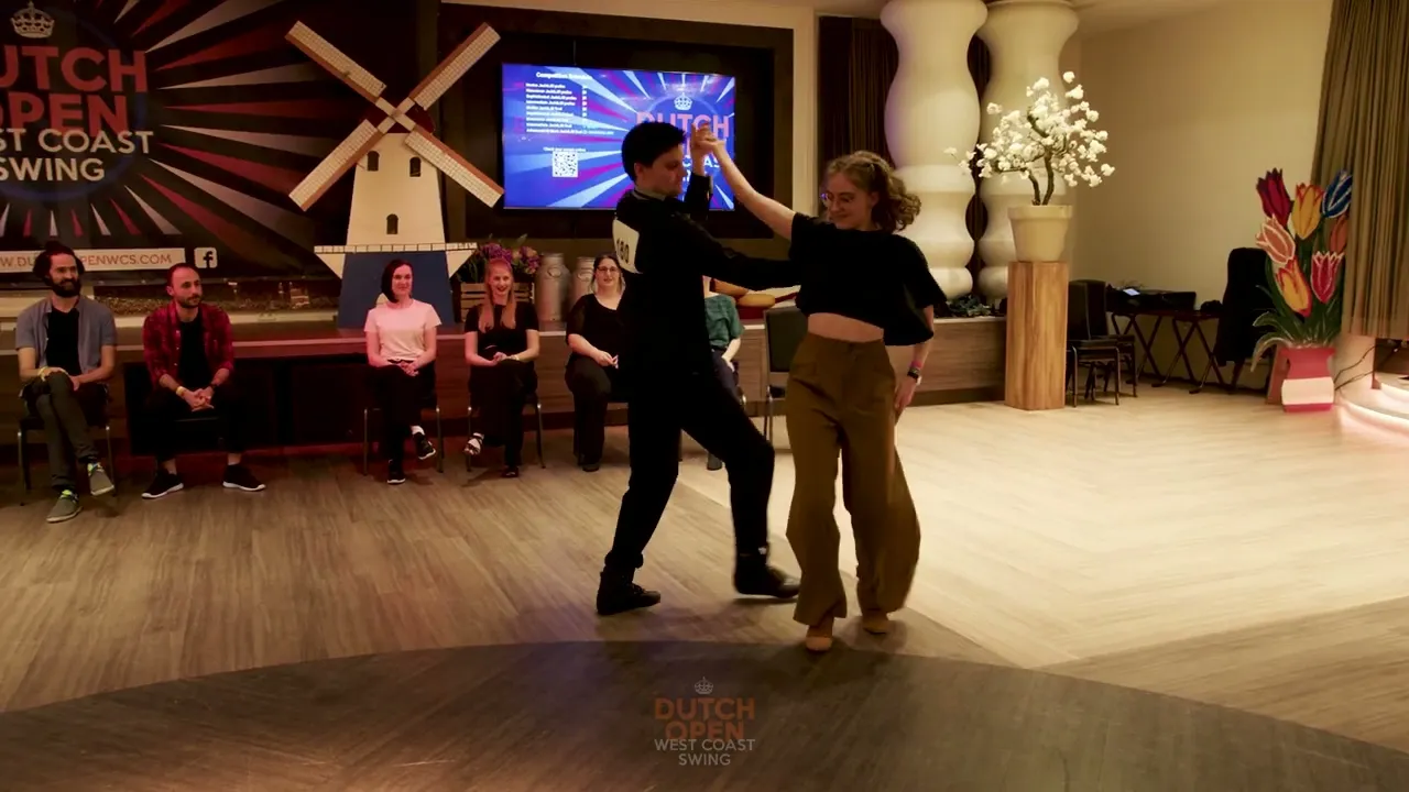 Cedric Le Franc & Amelie Gruber - 4th place Intermediate Jack&Jill Finals - Dutch Open 2024